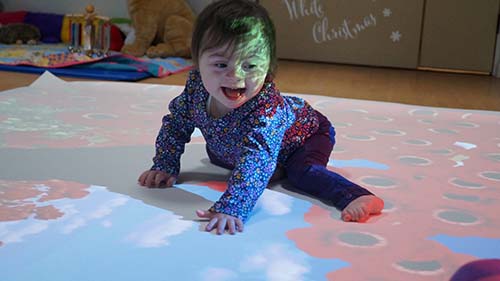 Amelia on the Mobile Magic Carpet
